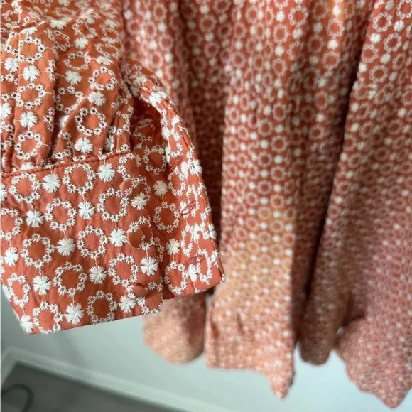 Maison Stella &amp; Suzie Embroidered Floral Prairie Dress - NWT - Medium