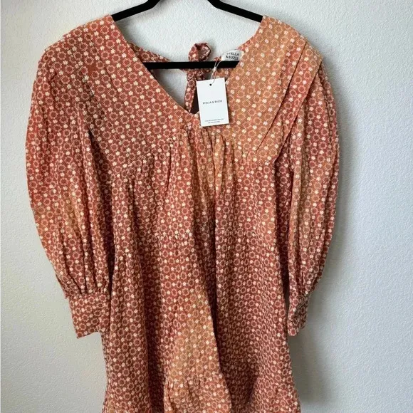 Maison Stella &amp; Suzie Embroidered Floral Prairie Dress - NWT - Medium