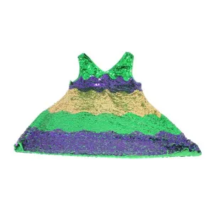 Mardi Gras Sequin Dress-XL