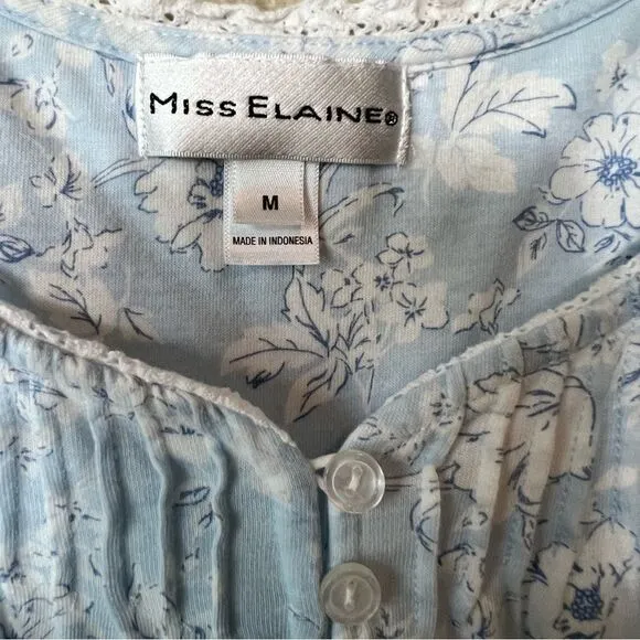 Miss Elaine 2pc Floral Bouquets Robe and Gown Set
