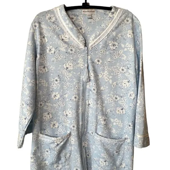 Miss Elaine 2pc Floral Bouquets Robe and Gown Set