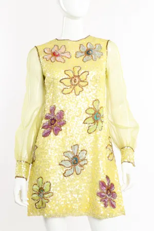 Mod Flower Sequin Dress