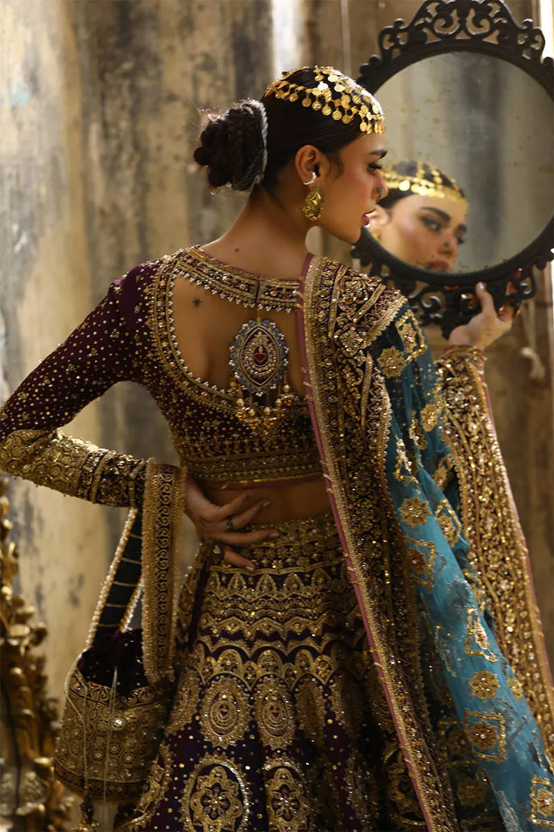 Mohsin Naveed Ranjha Bridal Festive Organza Hand Embroidered Collection Malika Jaan B