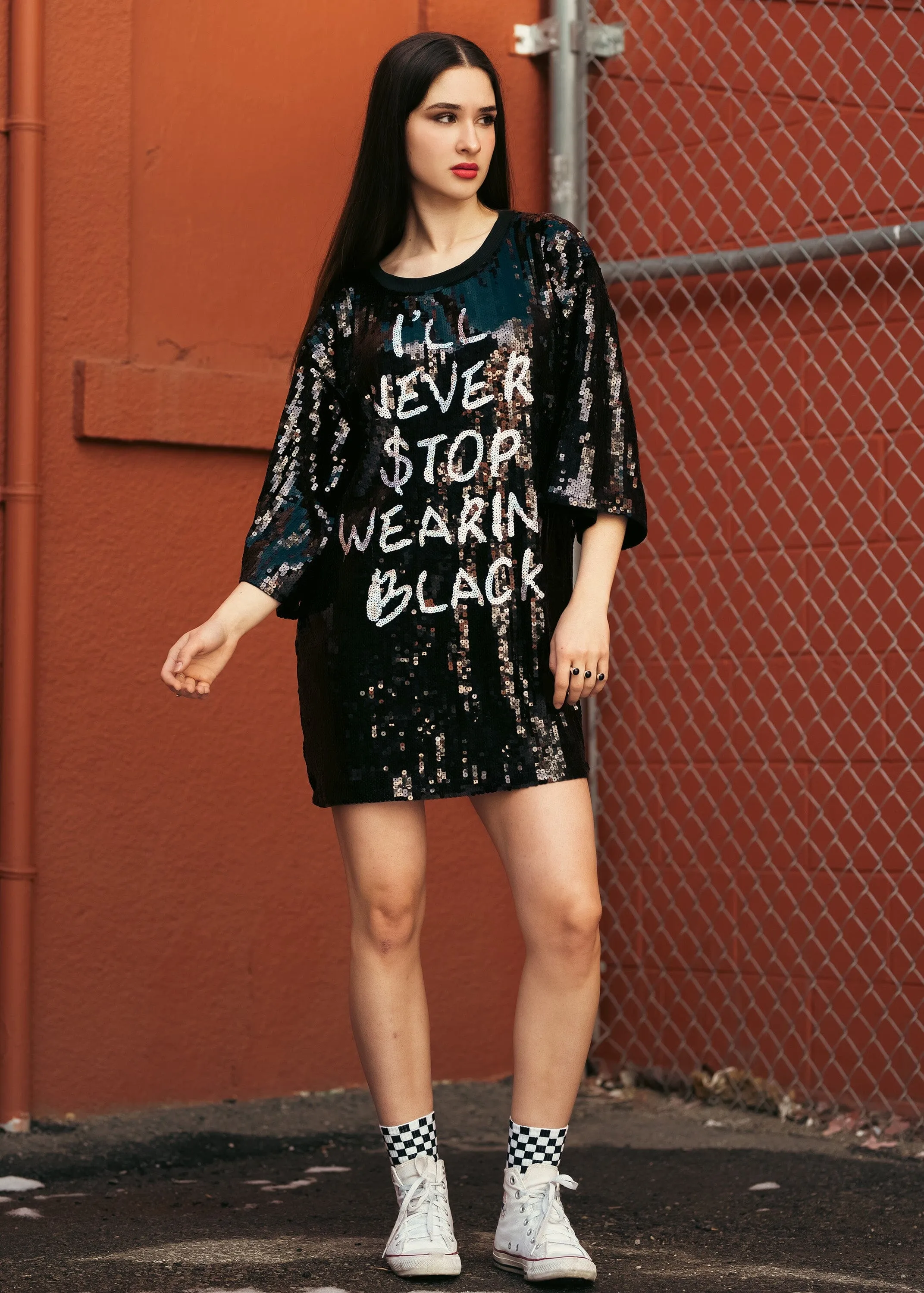 Never Stop Black Tee