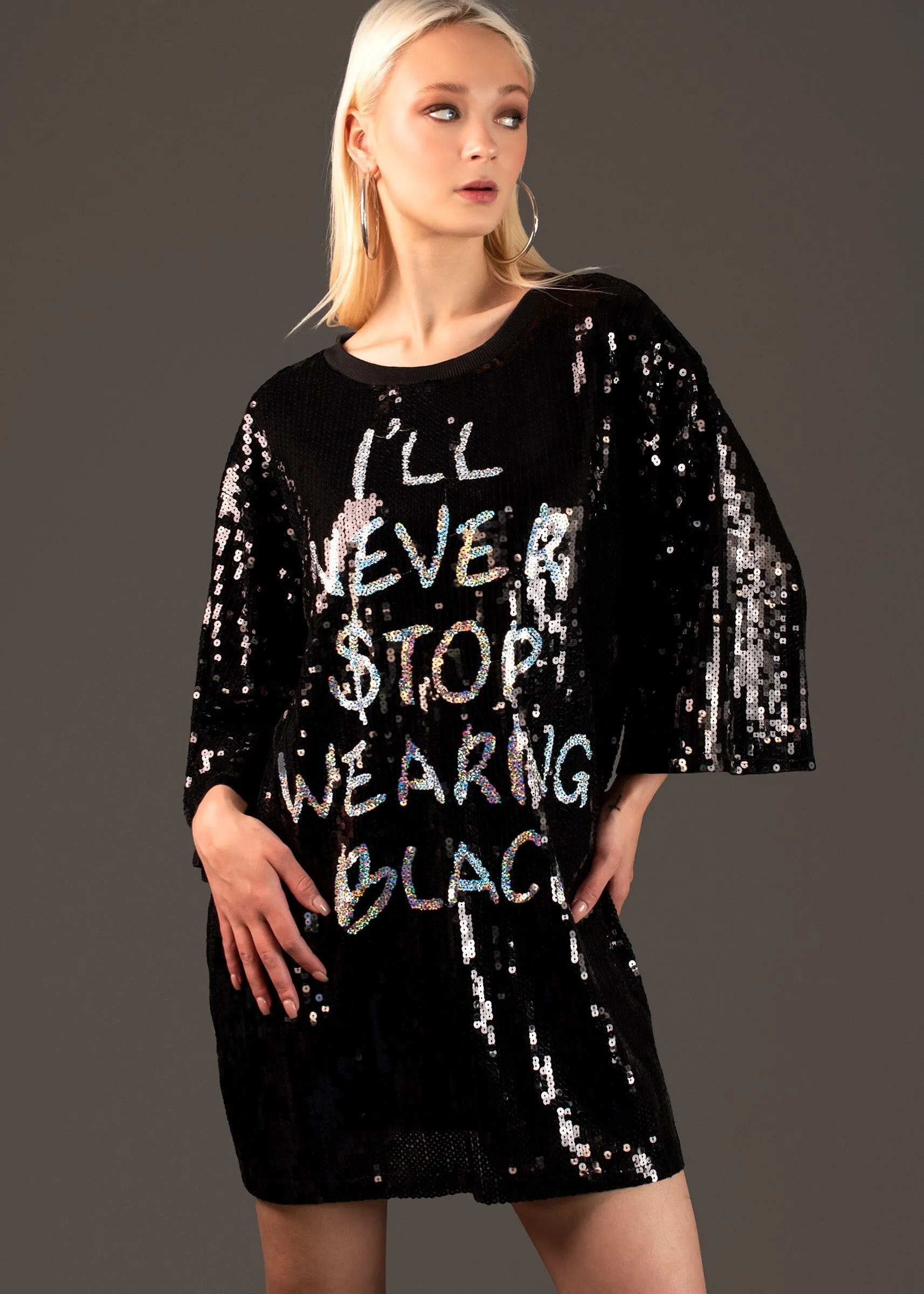 Never Stop Black Tee