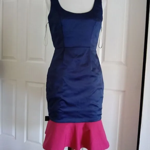 NEW Badgley Mischka Solid Party Dress