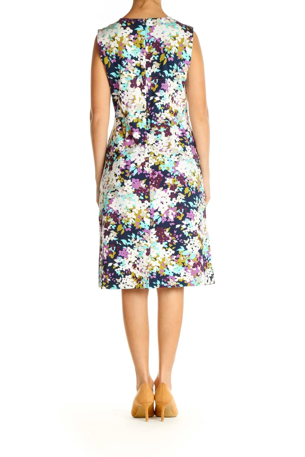 New Lands' End White Floral Print Day Fit & Flare Dress Plus Size 2OW!