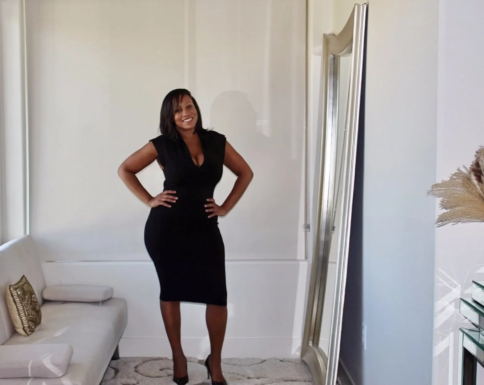 No Cap Sleeve Midi Dress