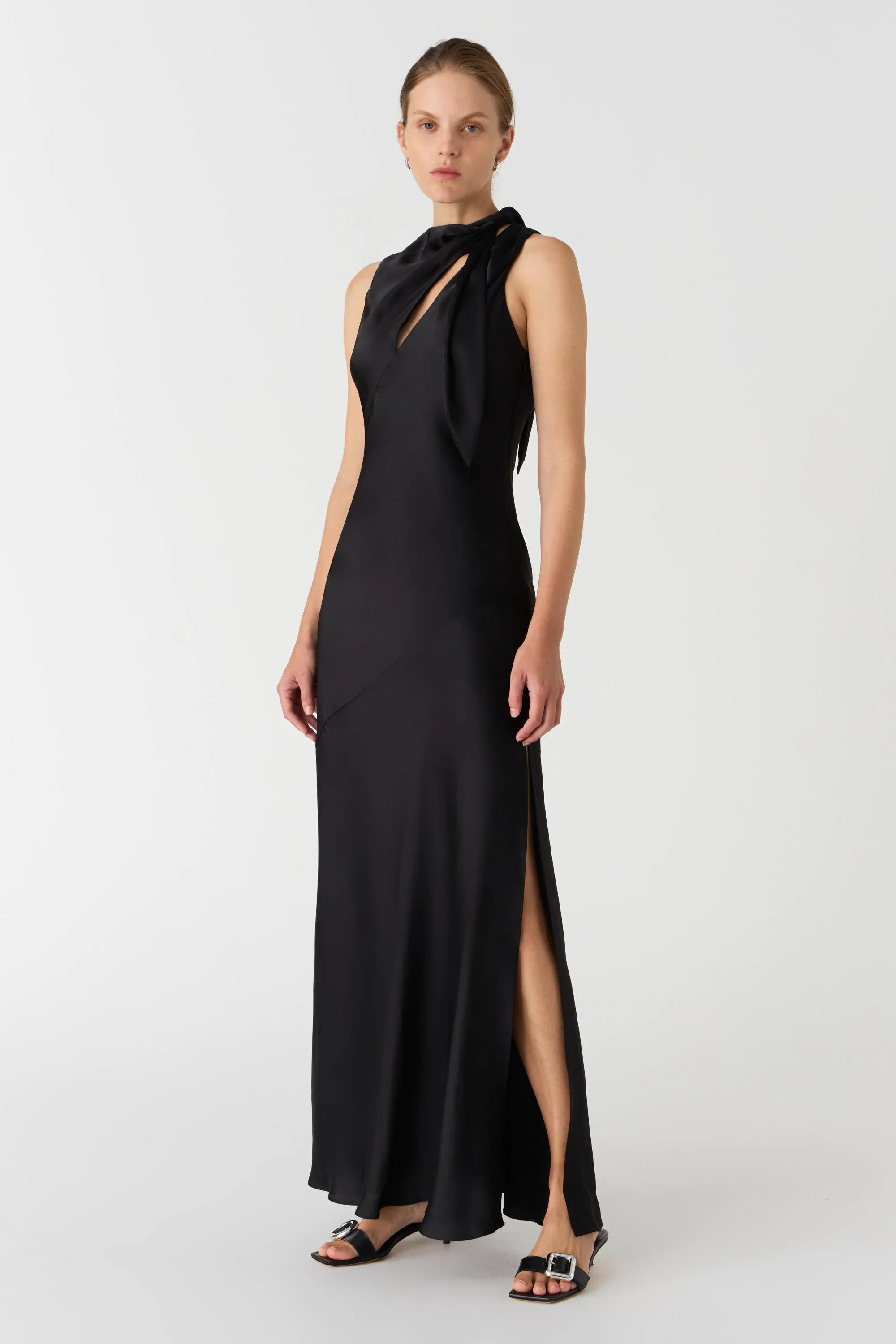 NOELIA SATIN MAXI DRESS