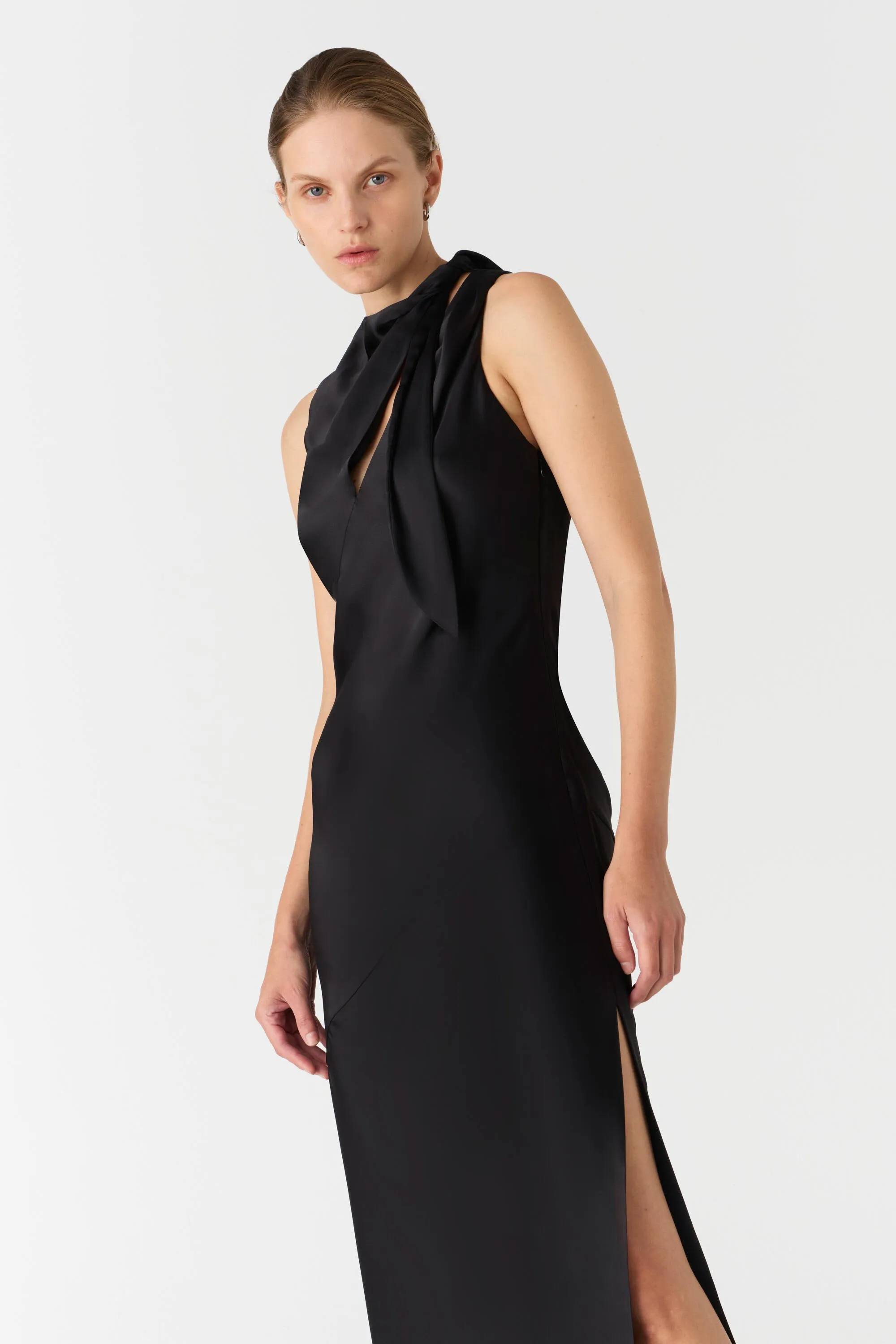 NOELIA SATIN MAXI DRESS