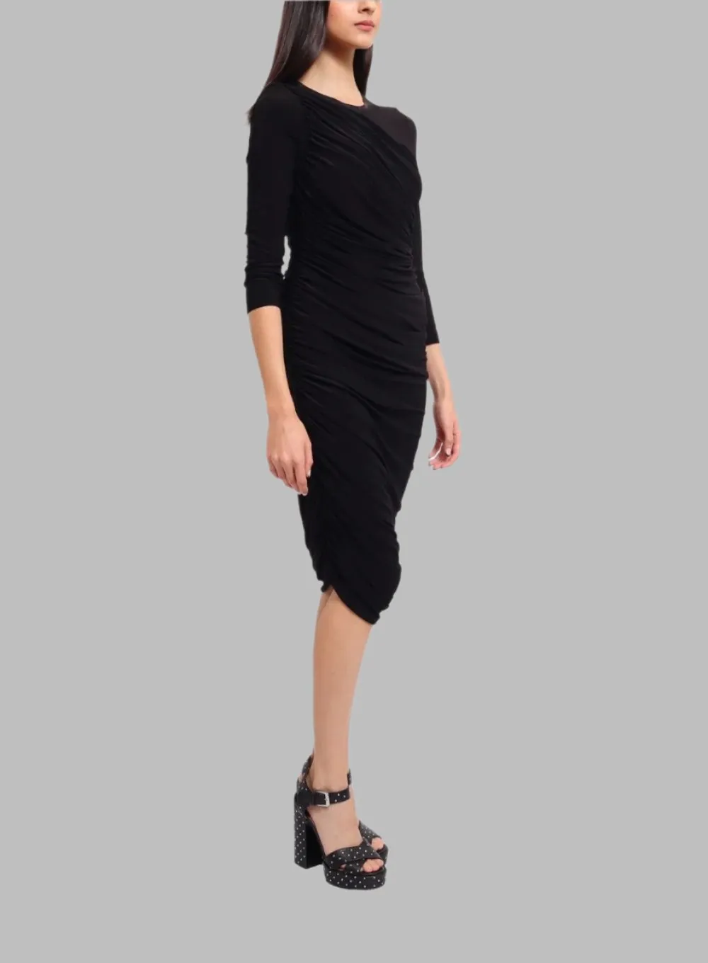 NORMA KAMALI | Long Sleeve Diana Dress