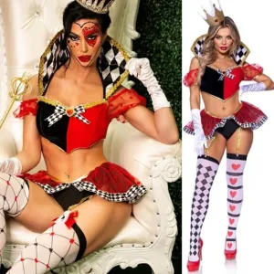NWT 3 Pc. Wicked Wonderland Queen-of-Hearts Costume
