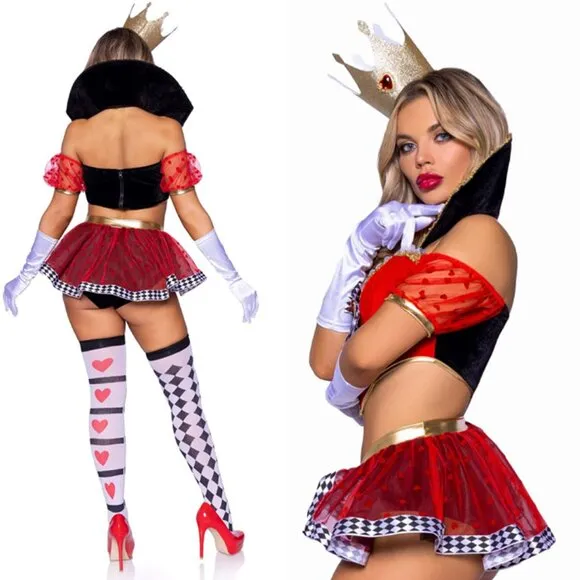 NWT 3 Pc. Wicked Wonderland Queen-of-Hearts Costume
