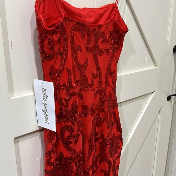 NWT Formal sequin dress. Pit is 16” &amp; stretches to 18”. Length is 34 1/2” medium