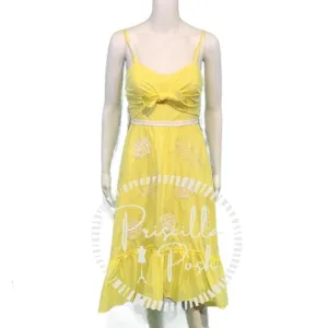 NWT Lilly Pulitzer Eloisa Midi Dress Yellow 00