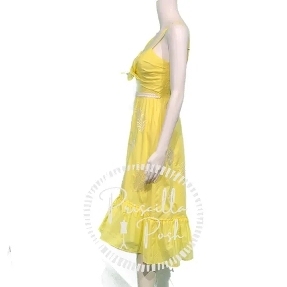 NWT Lilly Pulitzer Eloisa Midi Dress Yellow 00