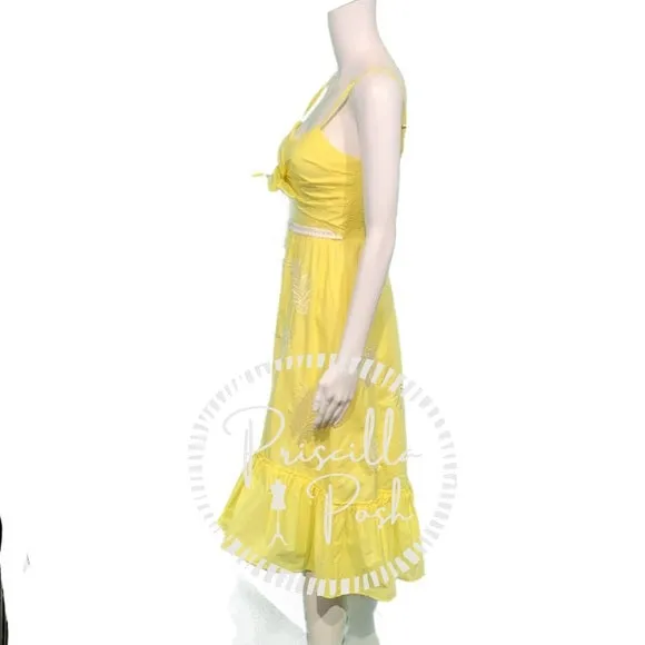 NWT Lilly Pulitzer Eloisa Midi Dress Yellow 00