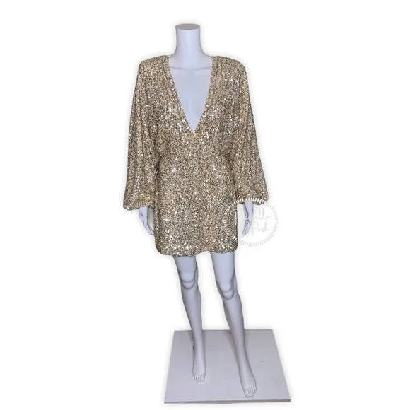 NWT RETROFÊTE Aubrielle sequined mini dress