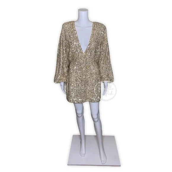 NWT RETROFÊTE Aubrielle sequined mini dress