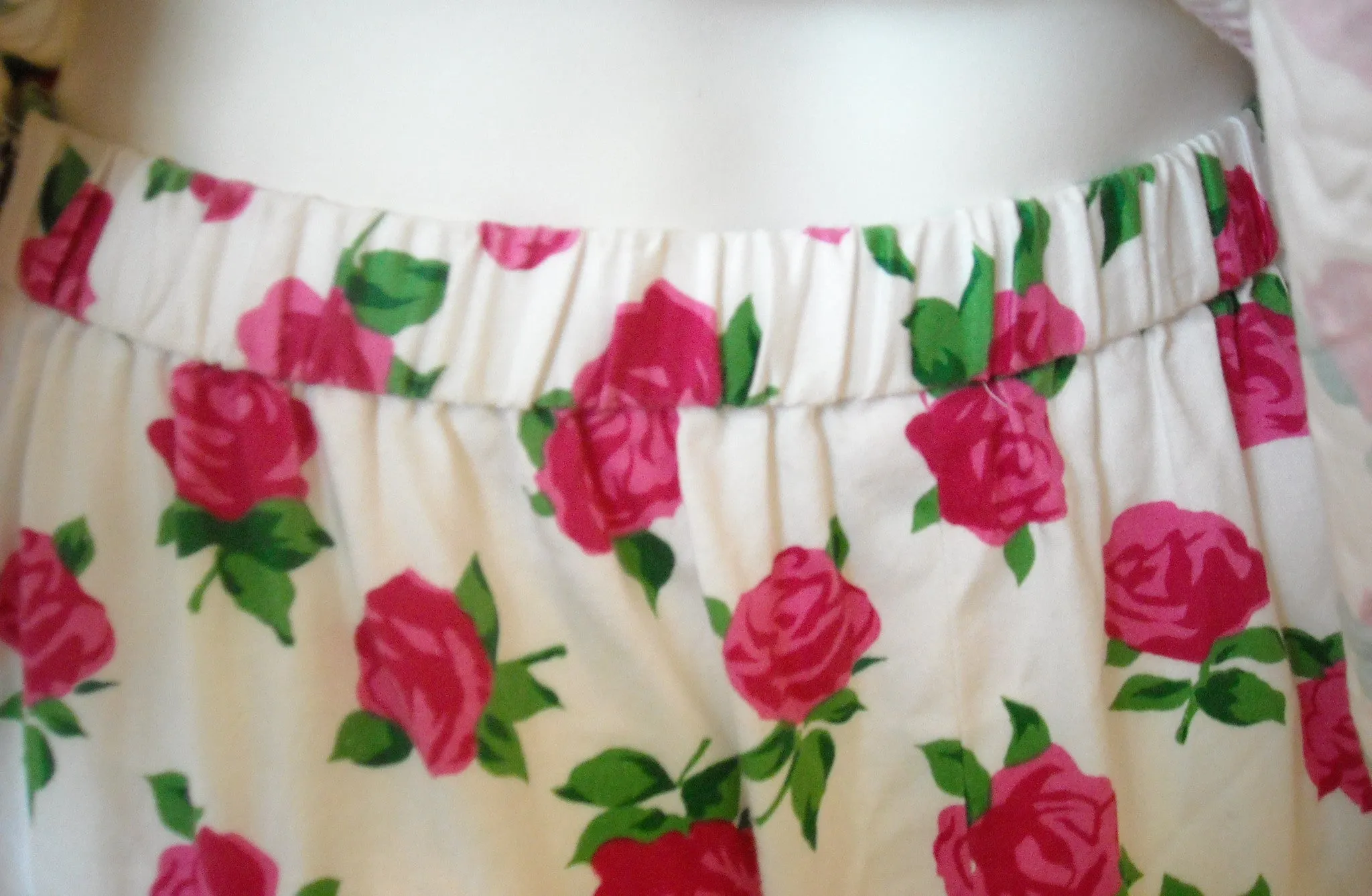 Olde English Roses Peplum Vintage Dress