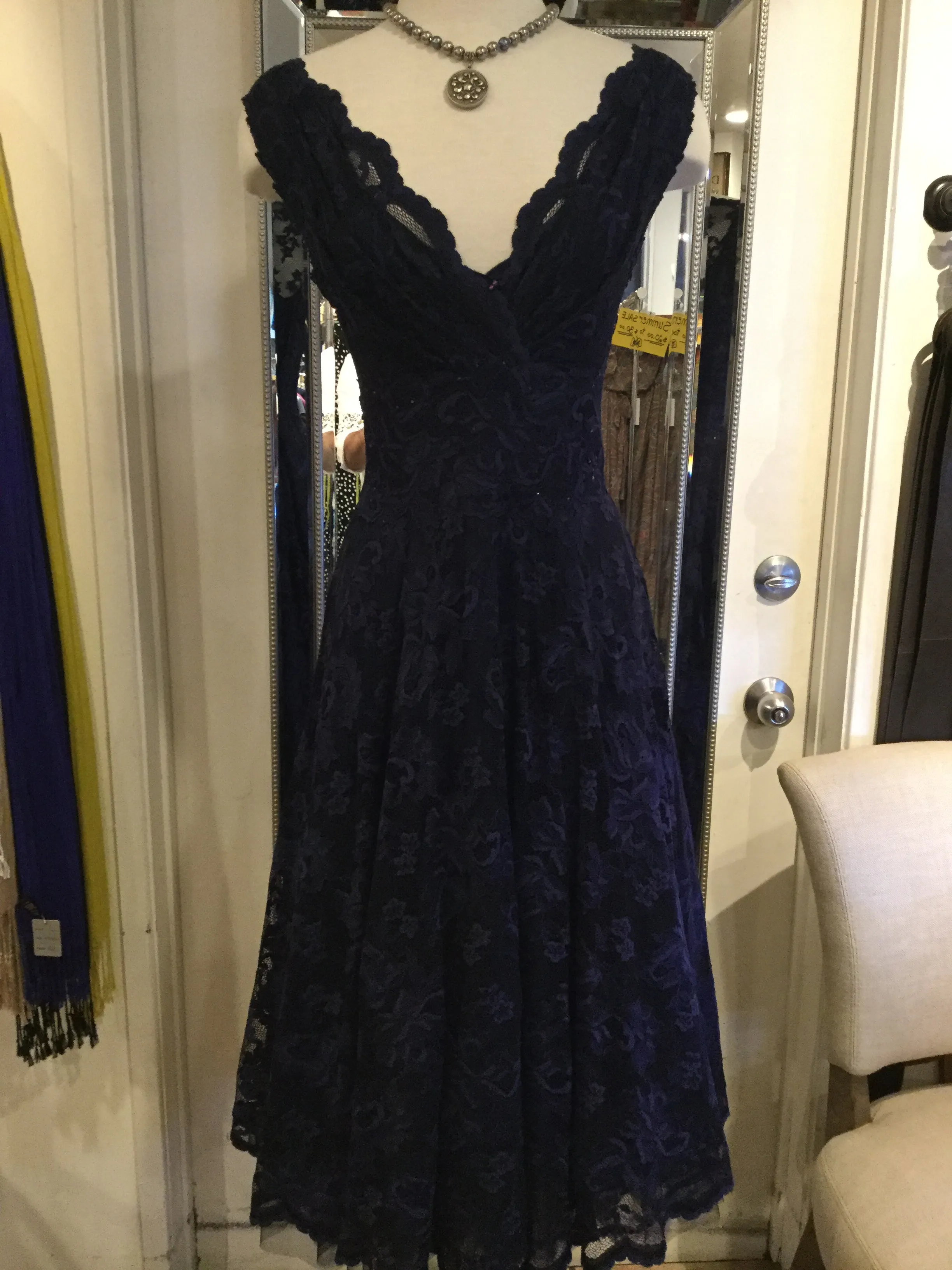 Olvis Lace Grace Kelly Dress Sleeveless Fit and Flare