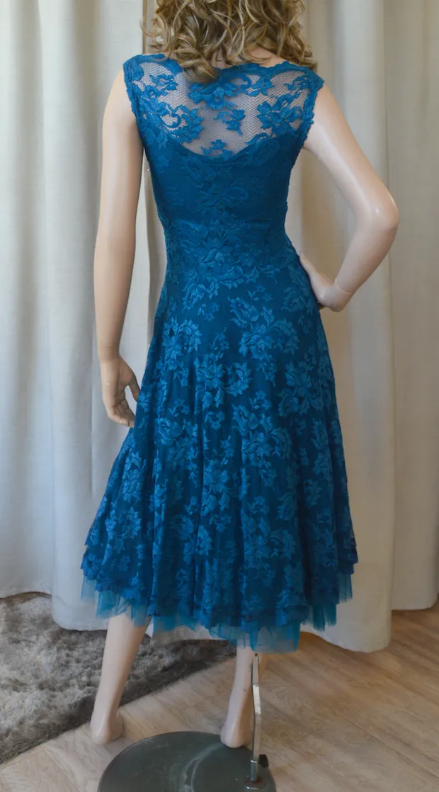 Olvis Lace Grace Kelly Dress Sleeveless Fit and Flare