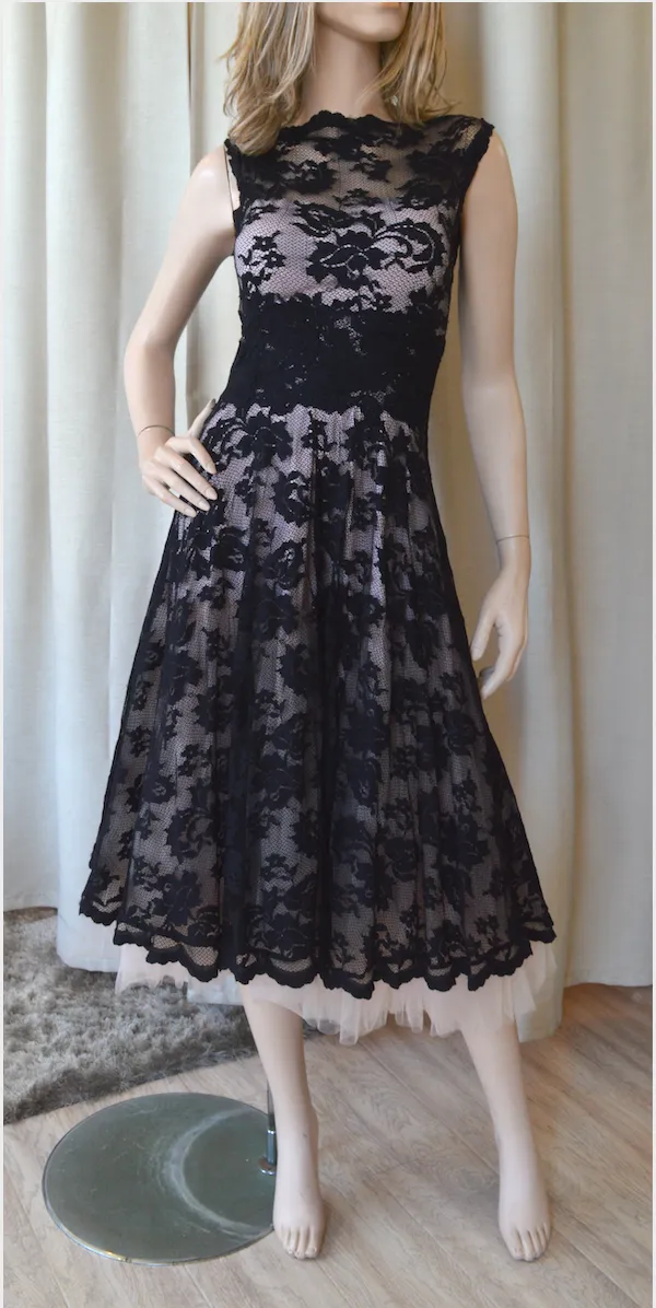 Olvis Lace Grace Kelly Dress Sleeveless Fit and Flare