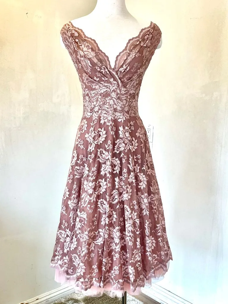 Olvis Lace Grace Kelly Dress Sleeveless Fit and Flare