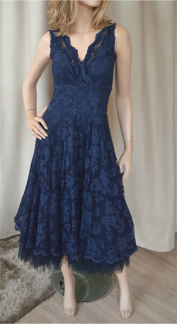 Olvis Lace Grace Kelly Dress Sleeveless Fit and Flare