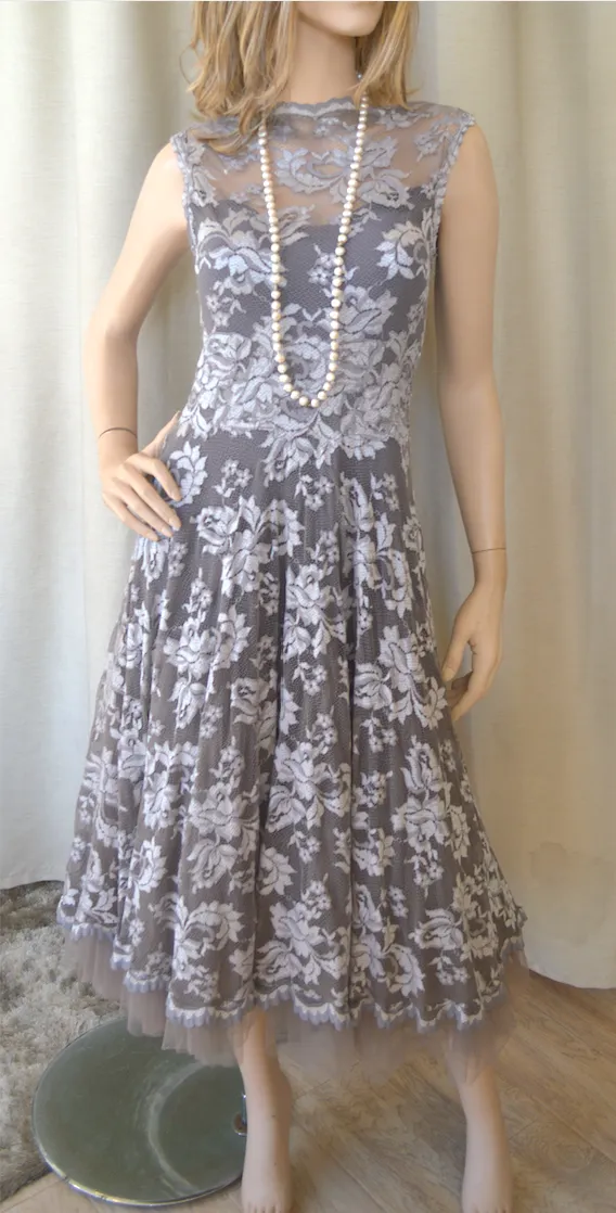 Olvis Lace Grace Kelly Dress Sleeveless Fit and Flare
