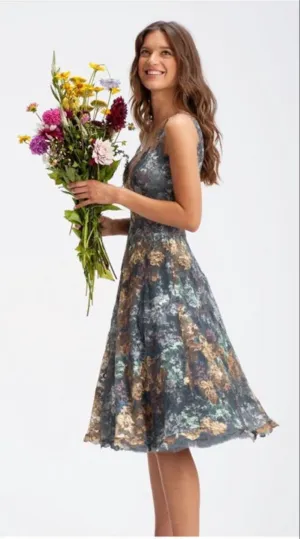Olvis Lace Grace Kelly Dress Sleeveless Fit and Flare