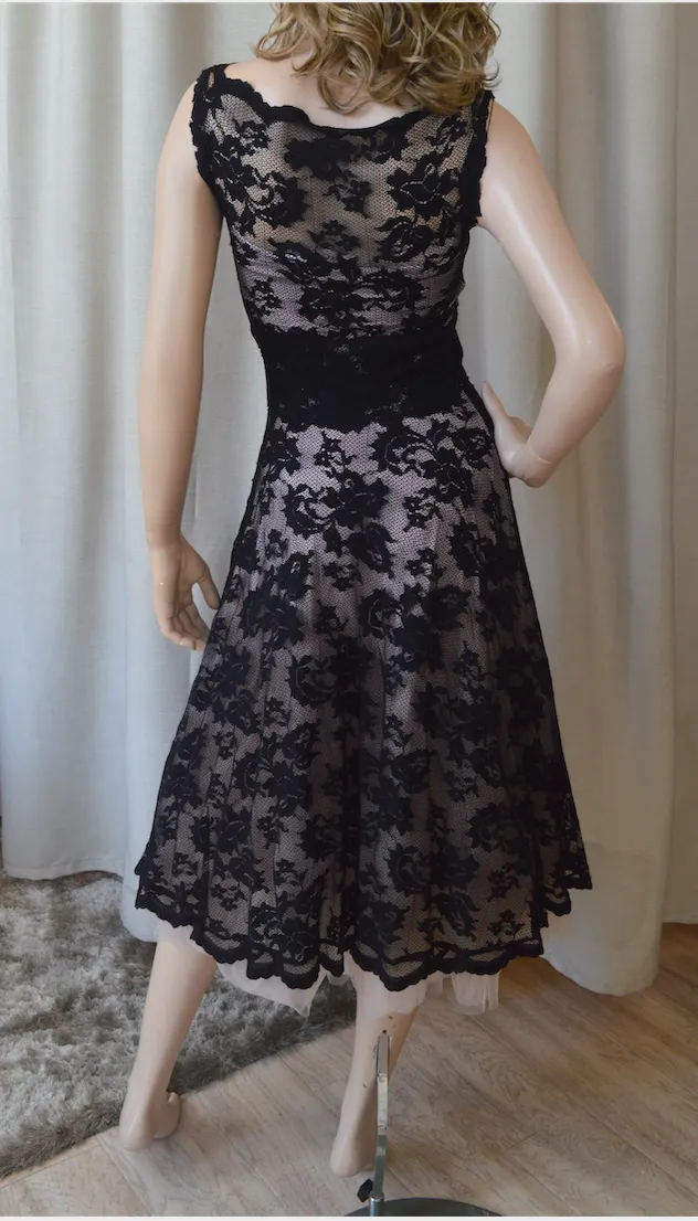 Olvis Lace Grace Kelly Dress Sleeveless Fit and Flare