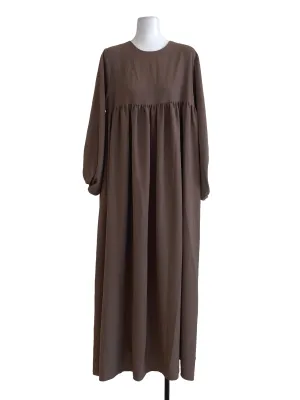 Peanut Plain Empire Dress