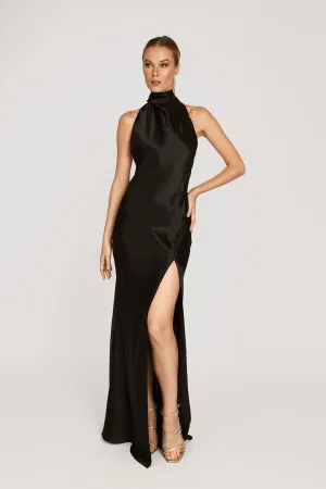 Penelope Backless Satin Gown