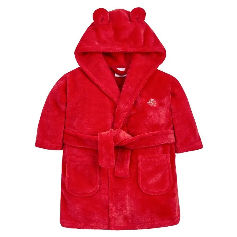 Personalised Baby Red Dressing Gown
