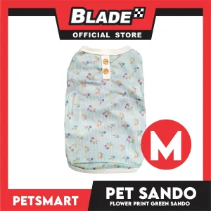 Pet Sando Flower Design Green (Medium) for dogs and cats