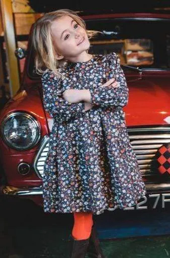Petunia : Navy flower dress
