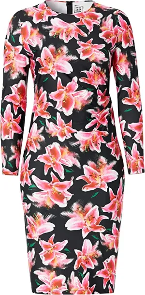Pink Lily Dress with Side Twist