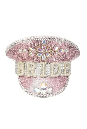 Pink Sequin Bride Cap