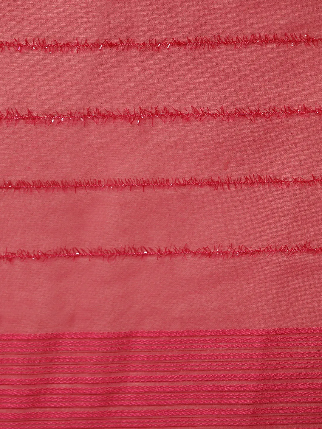 Pink Silk Blend Party Wear Saree