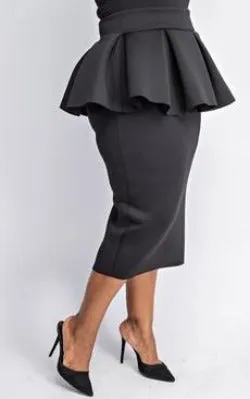 Plus Size Ruffle Skirt