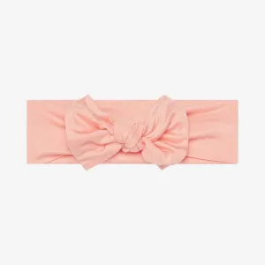 Posh Peanut Spring Blossom  Infant Headwrap w Bow Light/Pastel Orange