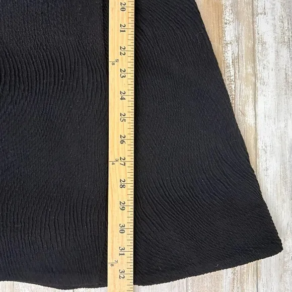 RAG &amp; Bone Geneva Knit Dress Size Medium Black Textured Fit and Flare Sleeveless
