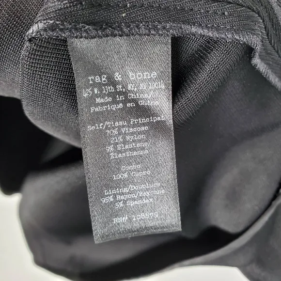 Rag and Bone women 8 Black Fit Flare Cut out Back Sleeveless Cocktail Dress