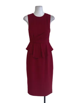 Red Peplum Dress