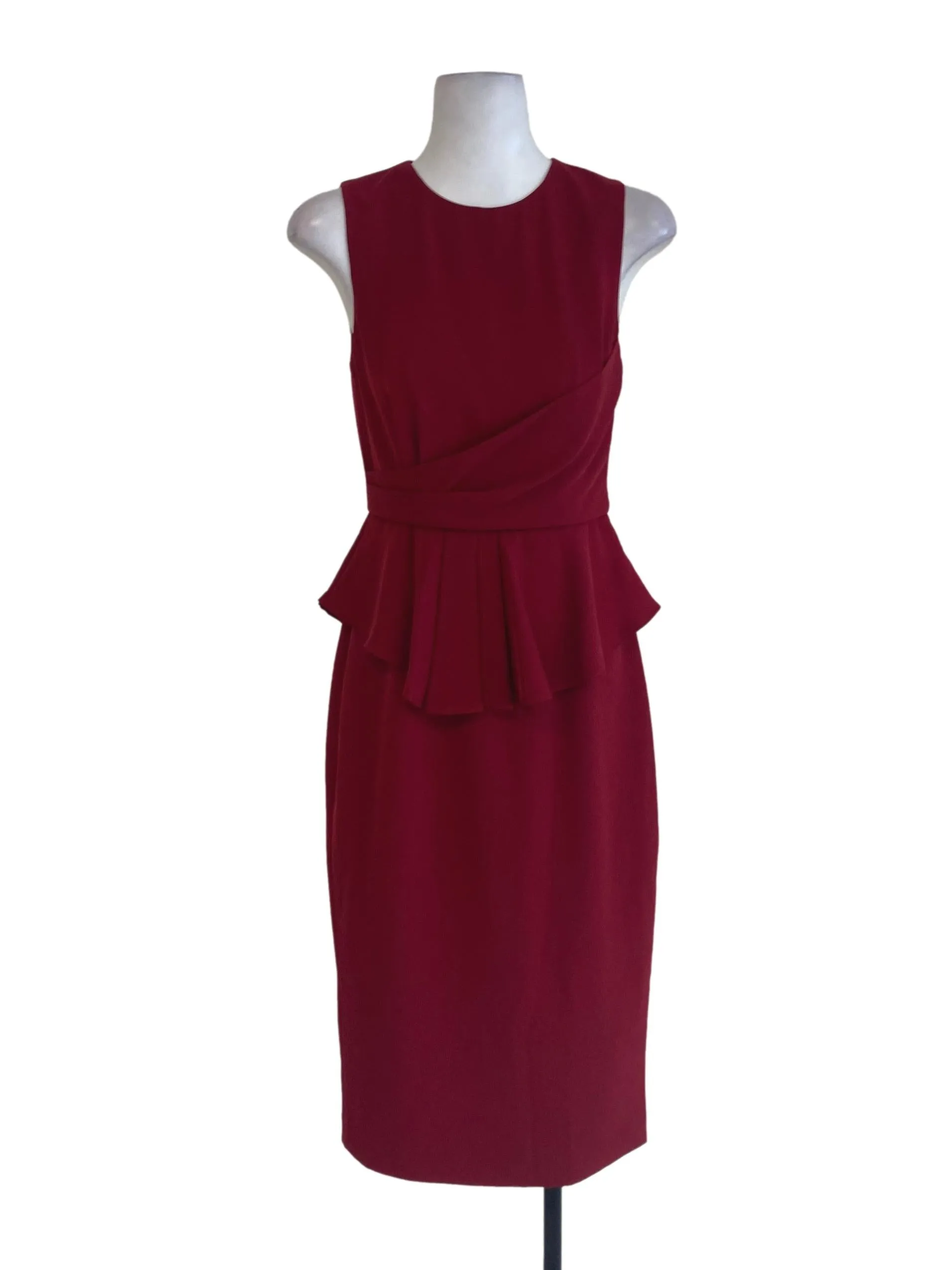 Red Peplum Dress