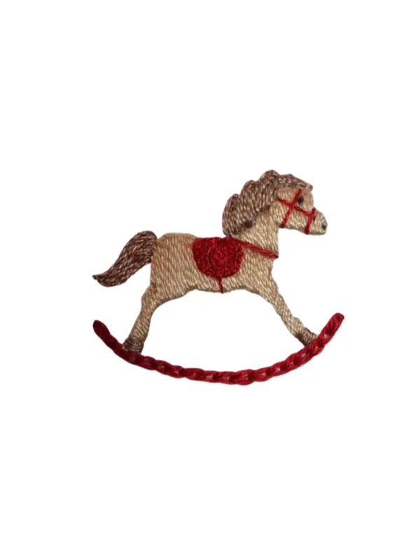 Red Rocking Horse Pima Converter Gown | White/Red