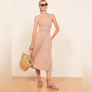 Reformation Rou Knit Dress, size small in Pink