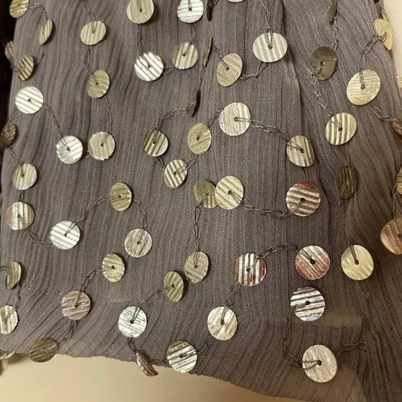 Reiss Lina Mocha Sequin Skirt Size 4