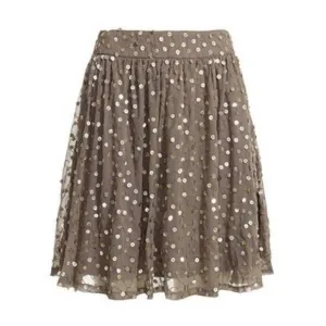 Reiss Lina Mocha Sequin Skirt Size 4